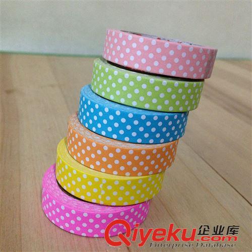 15年4月新品 智博33029彩色紙膠帶 10mm*6m DIY用品紙質膠帶 學生用品 6卷入
