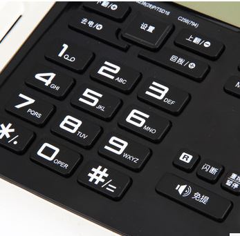 辦公設備 正品得力794電話機白黑色 液晶顯示 座機 辦公電話原始圖片3