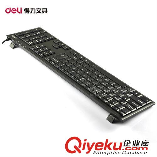 電腦周邊 得力/deli 3711 超薄設(shè)計(jì)有線鼠標(biāo)鍵盤(pán)套裝USB鍵盤(pán)+鼠標(biāo)辦公套裝原始圖片2