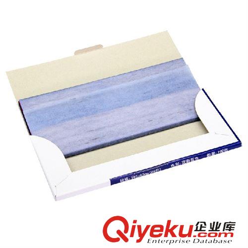 本冊紙品 得力9370 復寫紙 藍色高級復寫紙 48開印藍紙 100張/盒 復印藍紙原始圖片2