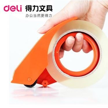 膠粘用品 得力30406雙面膠帶 1.8mM寬超強(qiáng)粘力超薄文具雙面膠 單卷包裝