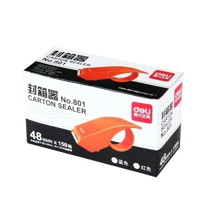 膠粘用品 得力801封箱器/4.8cm膠帶切割器 膠帶機 打包機 切割器原始圖片3