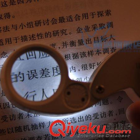 辦公生活 40X-25mm便攜式帶燈珍珠寶石鑒定鑒別檢測40倍高倍放大鏡原始圖片2