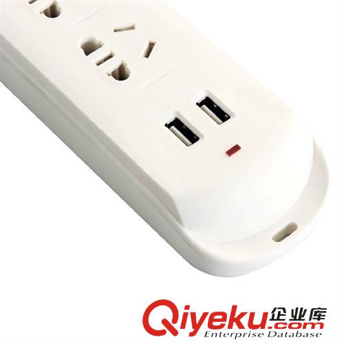 辦公生活 得力帶USB電源插座 插線板 雙USB插排 多功能插線板 deli 3790原始圖片2