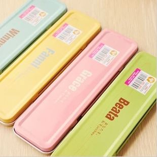 學生用品 韓國a50 日韓國可愛鉛筆盒小學生幼兒班用卡通文具盒鐵批發(fā)原始圖片3