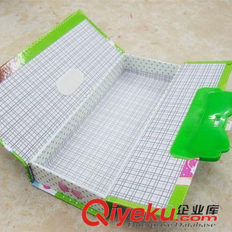 學(xué)生用品 紙質(zhì)KZ3105文具盒 蝴蝶結(jié)密碼鎖文具盒鉛筆盒可愛(ài)帶鎖筆袋密碼盒原始圖片2