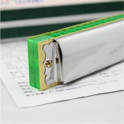 音樂器材 學(xué)生專業(yè)口琴-10-201國光24孔C調(diào)口琴 (附入門吹奏圖)原始圖片2