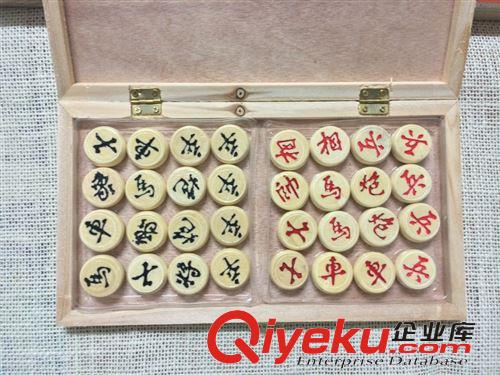 益智類 成功-4127 中國象棋 實木象棋 木質棋子+折疊木質棋盤原始圖片2