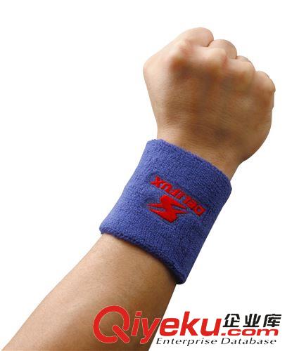 得力體育用品系列 新款 zp得力風行 F5100毛巾護腕 8*8cm