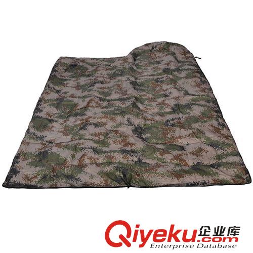 睡袋 凹凸數(shù)碼迷彩信封睡袋 加寬加厚防風(fēng)保暖秋冬男新款棉睡袋 AT6117原始圖片3