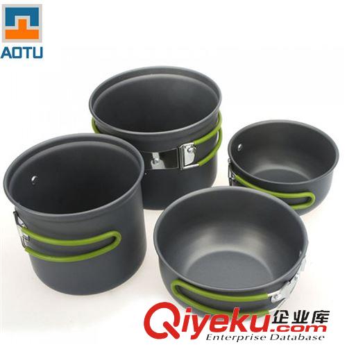 燒烤 野營(yíng)用具類(lèi) aotu 凹凸  1-2人套鍋 便攜式套鍋 戶(hù)外套鍋 野炊套鍋 野營(yíng) DS200