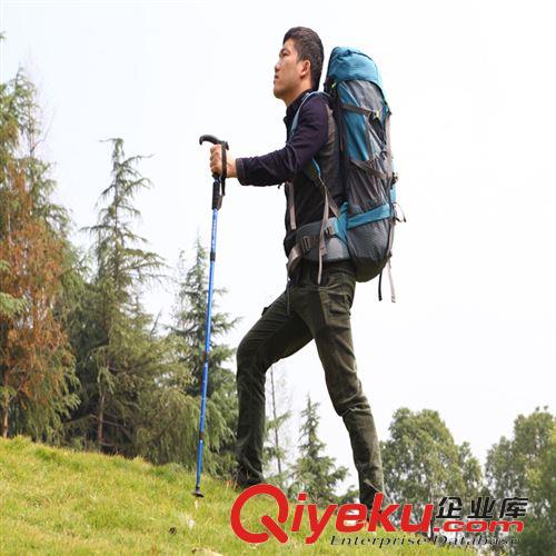 戶外必備類 凹凸 四節(jié)T柄登山杖 彎柄登山杖 拐杖 戶外登山杖 AT7555 老人杖原始圖片3