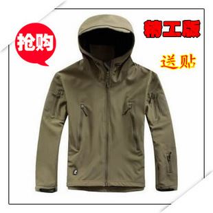 戶外生存裝備 精工版TAD潛行者鯊魚皮戶外防風(fēng)防水軟殼沖鋒衣抓絨衣男送魔術(shù)貼原始圖片3