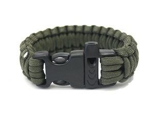 戶外裝具護(hù)具 廠家批發(fā) cdj傘繩手鏈 求生繩 O型鋼扣手鏈 U型救生繩索