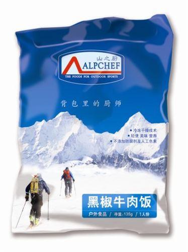 戶外干糧 批發(fā) ALPCHEF 山之廚 黑椒土豆牛肉 戶外背包食品