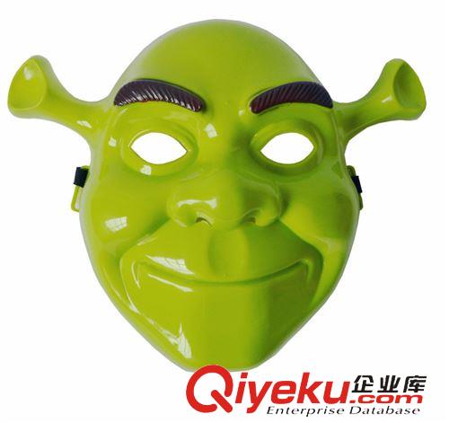 2015年4月份新品 萬圣節面具電影主題面具兒童面具卡通動漫怪物史萊克面具綠色臉原始圖片2