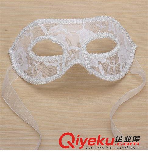 【舞會(huì)面具】 節(jié)日裝飾面具 派對(duì)演出美女面具 透明蕾絲面具 紅白黑3款顏色原始圖片3