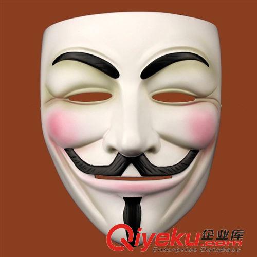 【舞會面具】 萬圣節面具 電影主題面具 V字仇殺隊面具 V怪客 樹脂工藝品面具