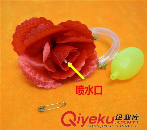 【整盅搞怪玩具】 萬圣節(jié)愚人節(jié)整人玫瑰花整人噴水玩具小丑搞笑用品 噴水花道具原始圖片2