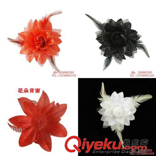 【羽毛|花朵|輔料】 胸花 胸針胸花 羽毛胸花 手工胸花 胸花手工花 胸花批發 玫瑰花