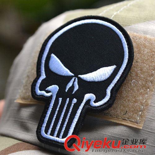 即將上架新品！ {dj2} 3D刺繡 懲罰者魔術貼臂章 3色士氣徽章 布貼補丁 雙面魔術貼