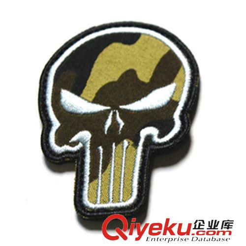 即將上架新品！ {dj2} 3D刺繡 懲罰者魔術貼臂章 3色士氣徽章 布貼補丁 雙面魔術貼