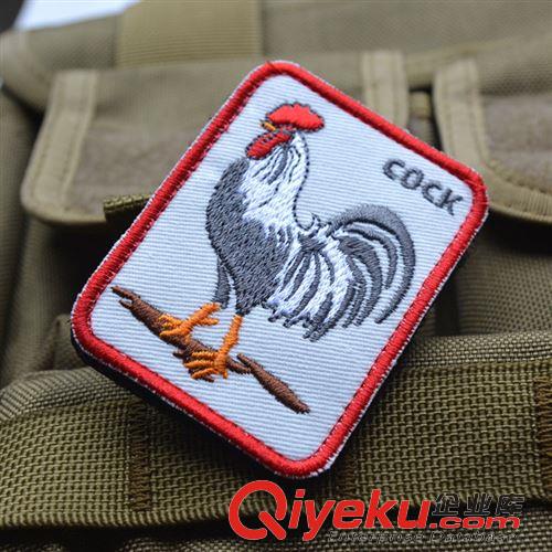 即將上架新品！ 十二生肖雞COCK 3D立體刺繡帽章 魔術貼臂章微章 布標雙面魔術貼