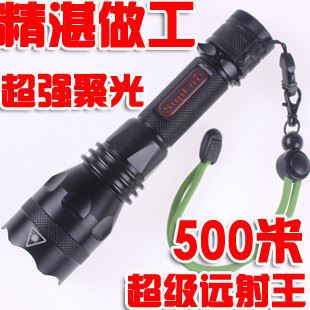 戶外裝備 zpSupFire Y10神火強(qiáng)光手電筒美國LED Cree Q5 充電白光/黃光原始圖片2