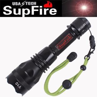 戶外裝備 zpSupFire Y10神火強(qiáng)光手電筒美國LED Cree Q5 充電白光/黃光原始圖片3