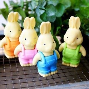 tj商品 O104 文具 可愛卡通多款動物橡皮擦 學(xué)生 獎品禮品tj批發(fā)18g