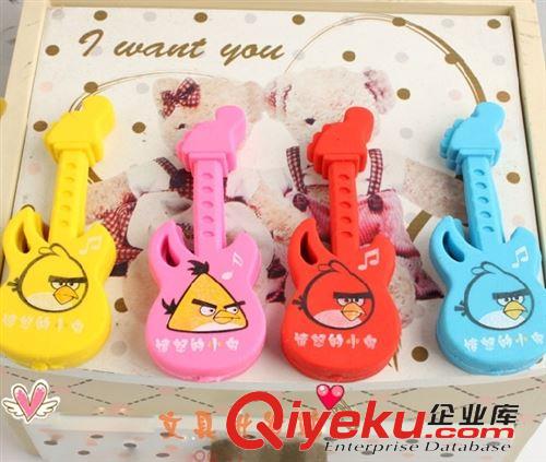 tj商品 N204 吉他橡皮擦 憤怒的小鳥橡皮擦 可愛卡通橡皮擦 學(xué)生獎品 20g原始圖片3