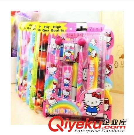 套裝禮盒 L002 文具套裝7合1 Hello kitty禮盒 兒童學(xué)習(xí)用品 生日禮品100g