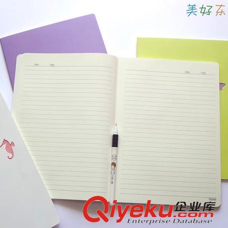 紙張本冊(cè) 特韓國(guó)糖果色動(dòng)物趣事大號(hào)筆記本可愛學(xué)生清新記事大本子16K 140g原始圖片3
