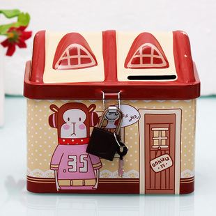生活必備 K303 小房子儲(chǔ)蓄罐 可愛(ài)時(shí)尚生日禮物 兒童獎(jiǎng)品S-23  180g原始圖片2