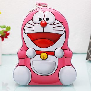 生活必備 K301 哆啦A夢儲蓄罐 可愛個性帶鎖超大號存錢罐 禮品S-184 130g原始圖片2