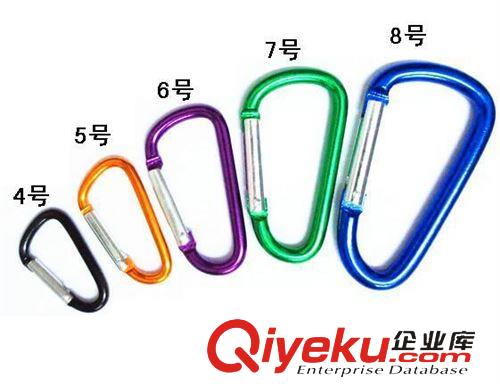 登山扣、鉤 5號鋁合金登山扣 快掛 黑色