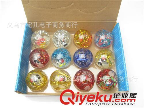 二元店批發匯總 二元玩具批發 大號 金絲閃光彈力圓跳球 兒童玩具球批發原始圖片2