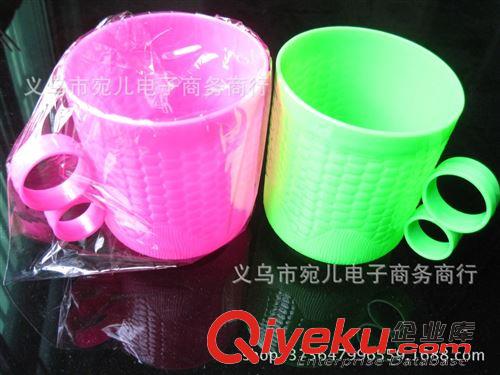 2015新品發布區 一元店 雙耳玉米口杯 塑料漱口杯 義烏小商品全場一元一件批發原始圖片2