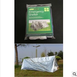 旅游戶外用品系列 Emergency Shelter戶外必備急救帳篷 野外自救保溫 地震求生應急原始圖片2