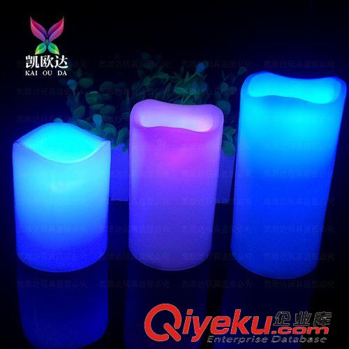 情人節(jié) 婚慶用品 發(fā)光18鍵遙控七彩LED仿真蠟燭燈 閃光變色電子蠟燭燈 七彩小夜燈