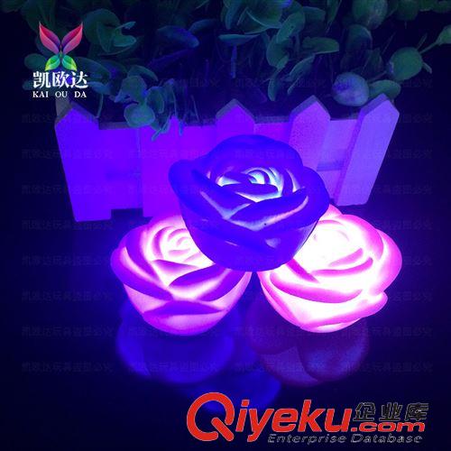 小夜燈系列 廠家供應(yīng) 七彩玫瑰花燈 玫瑰花小夜燈 小夜燈六一地攤貨源批發(fā)原始圖片2