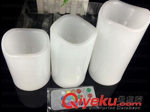蠟燭燈系列 發光18鍵遙控七彩LED仿真蠟燭燈 閃光變色電子蠟燭燈 七彩小夜燈原始圖片3