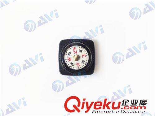 塑料指南針 20mm帶底座皮套指南針 膠套配件指北針 穿織帶指南針 手鏈指南針