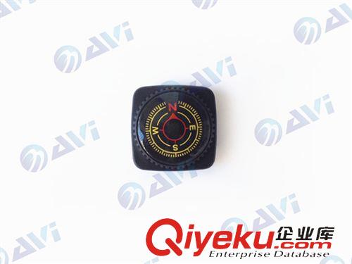 塑料指南針 20mm帶底座皮套指南針 膠套配件指北針 穿織帶指南針 手鏈指南針