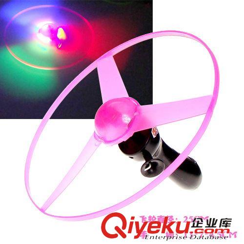 地?cái)偀豳u玩具 三燈發(fā)光拉線飛碟 25CM大號(hào) 地?cái)偀徜N貨源 批發(fā)原始圖片2