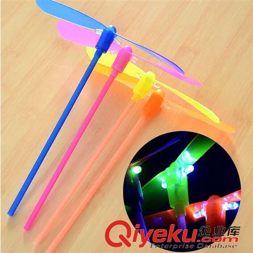 發光玩具 發光竹蜻蜓 閃光飛天竹蜻蜓小玩具 地攤熱賣夜光發光塑料玩具批發原始圖片3