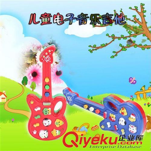 兒童音樂玩具 兒童電子音樂琴12首童謠 吉他 嬰幼兒小玩具地?cái)偀徜N原始圖片3