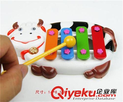 兒童音樂玩具 兒童玩具卡通動物嬰幼兒寶寶兒童四音外貿玩具琴可愛手敲琴原始圖片2