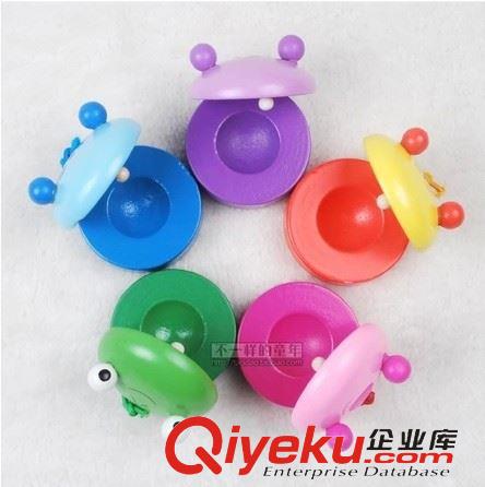 音樂感知/敲擊敲琴類 奧爾夫樂器兒童打擊樂器木制卡通響板動物圓舞板寶寶音樂玩具原始圖片2