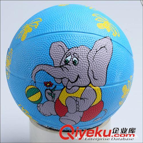 籃球 籃球 zp 狂人 兒童 3# 膠藍 卡通圖案 幼兒園 橡膠籃球批發